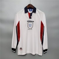England 1998 Home Football Shirt Long Sleeve