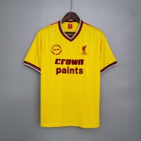 Liverpool 1985-1986 away yellow Football Shirt