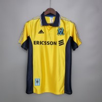 Marseille 1998-1999 Away yellow Football Shirt