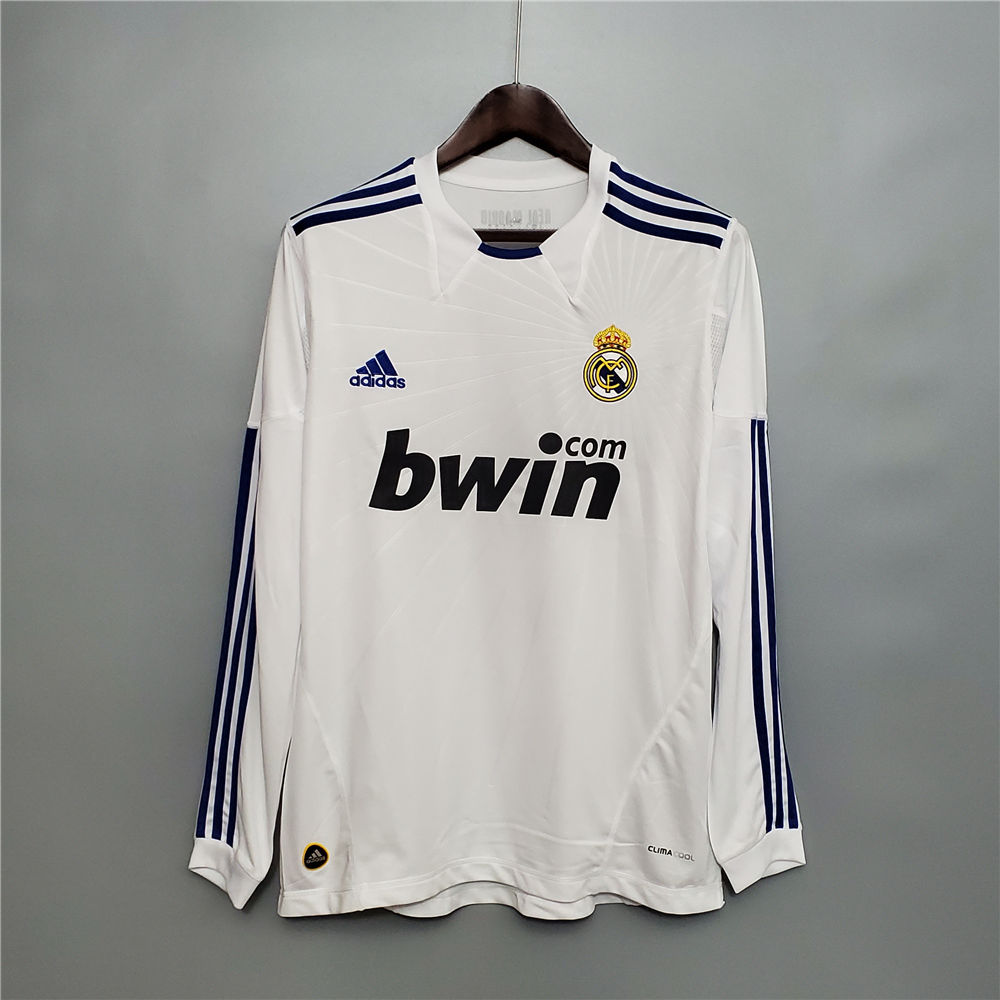 Real Madrid 2010 2011 Home Football Shirt Long Sleeve
