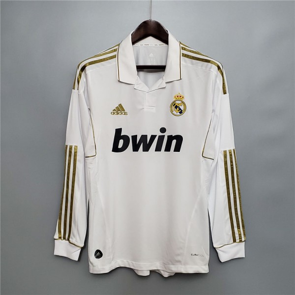 Real Madrid 2011 2012 Home Football Shirt Long Sleeve
